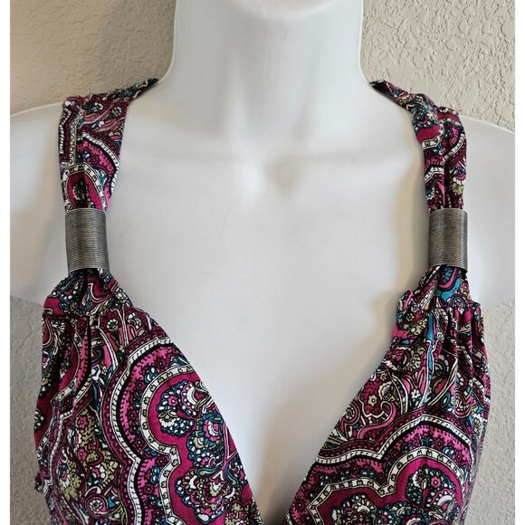 Lascana Woman Size 10 Halter Maxi Dress Elastic Smocked Waist Festival Hippie - Picture 4 of 8